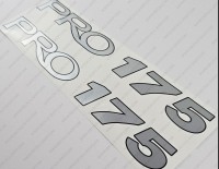 ProCraft Pro175 Boat Silver Decal Set of 2 x 13.5"